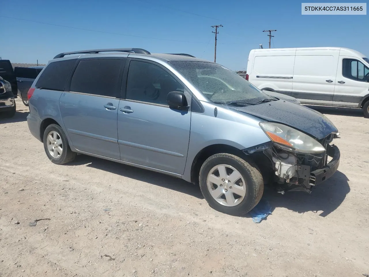 2010 Toyota Sienna Ce VIN: 5TDKK4CC7AS311665 Lot: 73636114