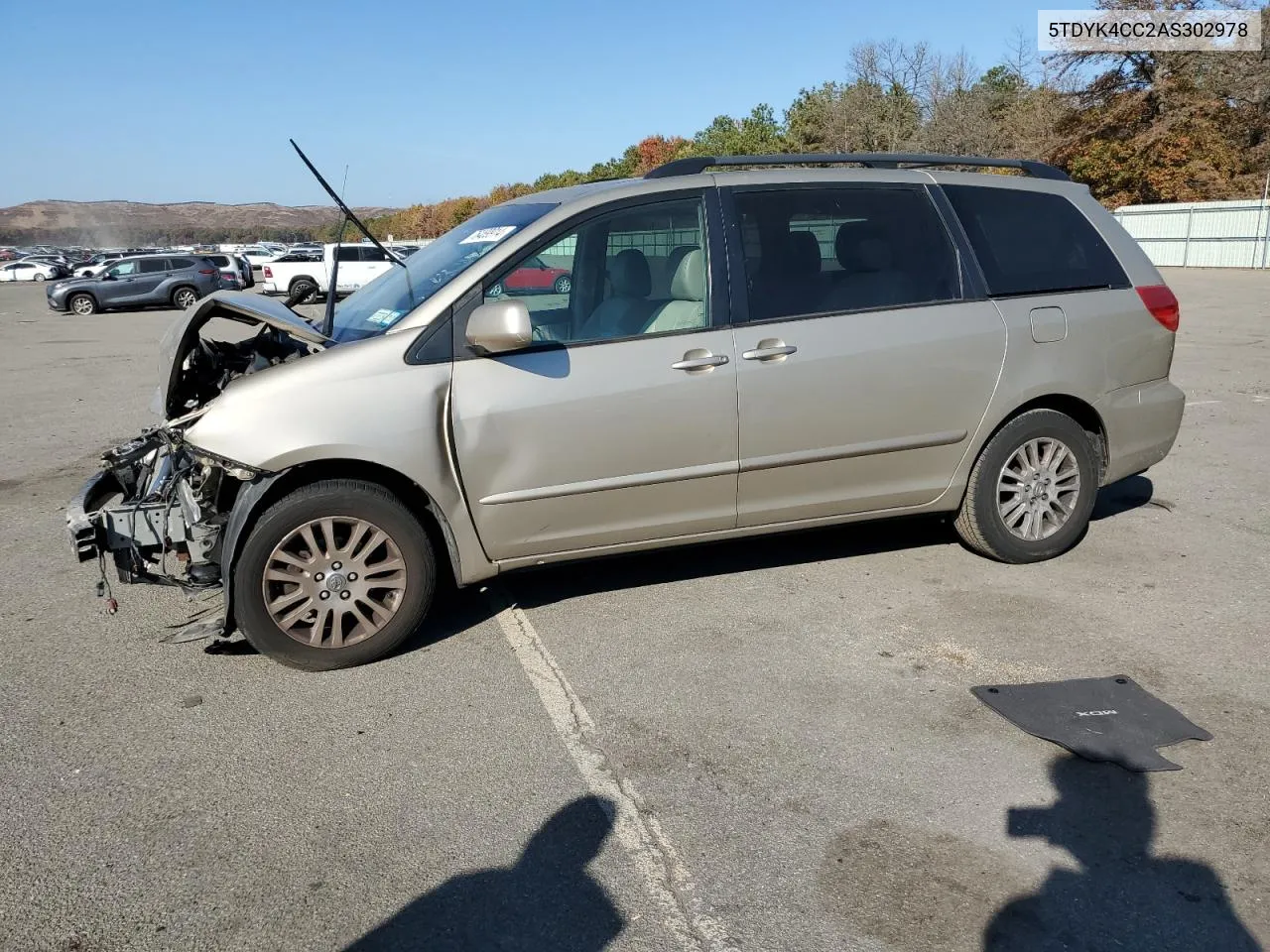 2010 Toyota Sienna Xle VIN: 5TDYK4CC2AS302978 Lot: 76489914