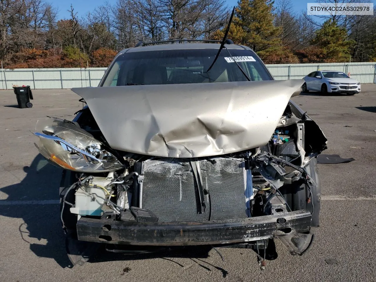 2010 Toyota Sienna Xle VIN: 5TDYK4CC2AS302978 Lot: 76489914