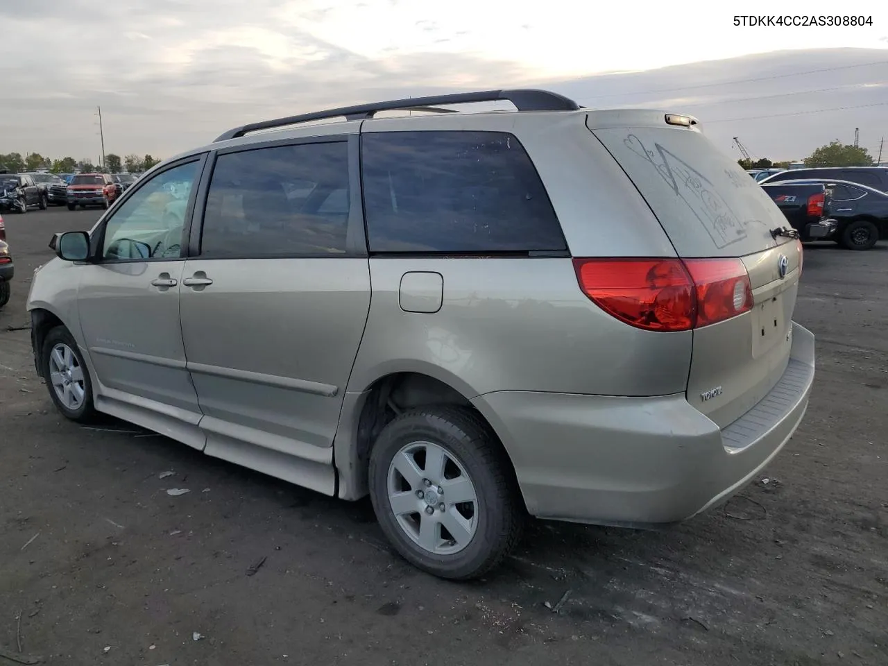 2010 Toyota Sienna Ce VIN: 5TDKK4CC2AS308804 Lot: 76837634