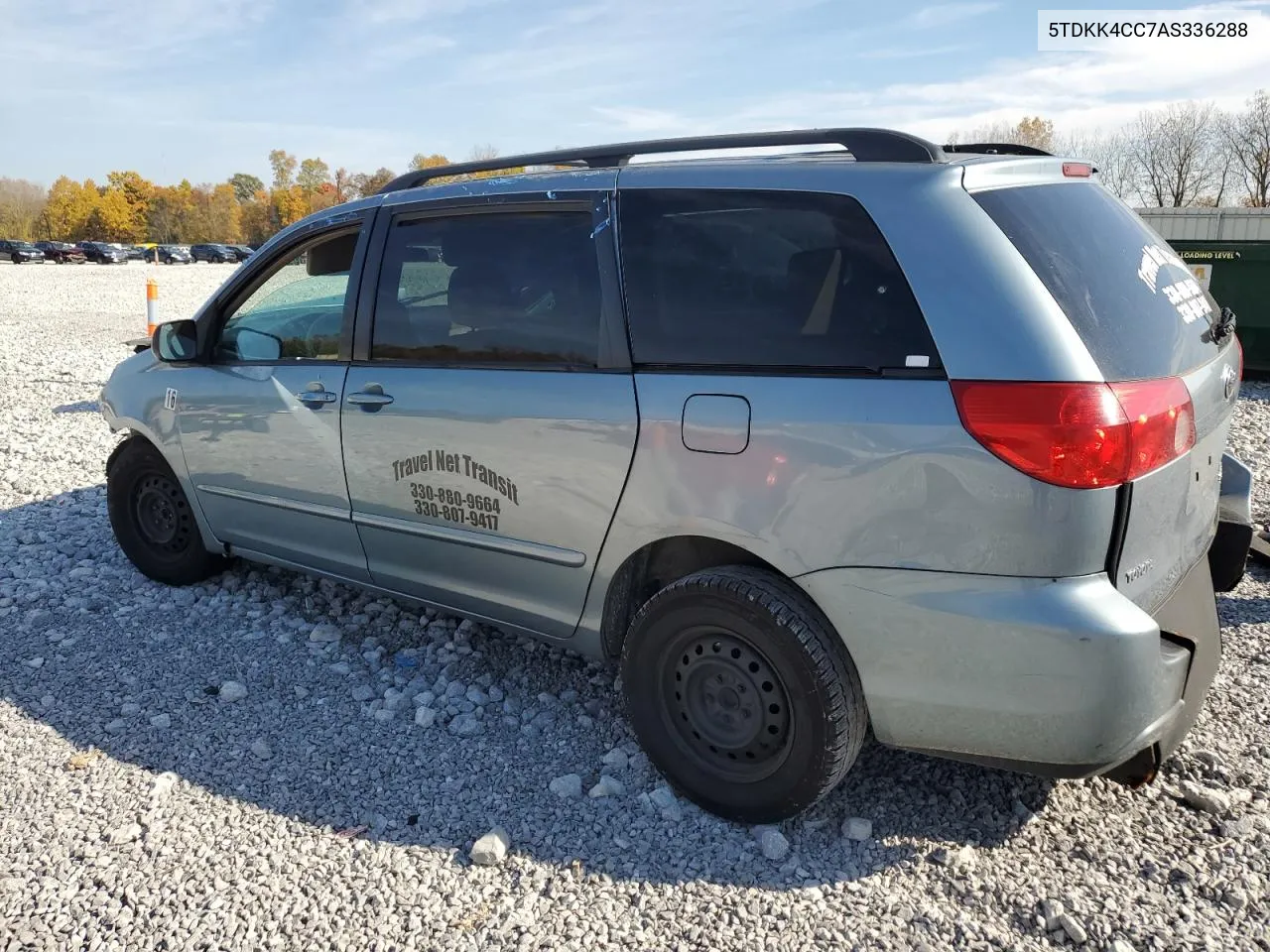 2010 Toyota Sienna Ce VIN: 5TDKK4CC7AS336288 Lot: 77331704