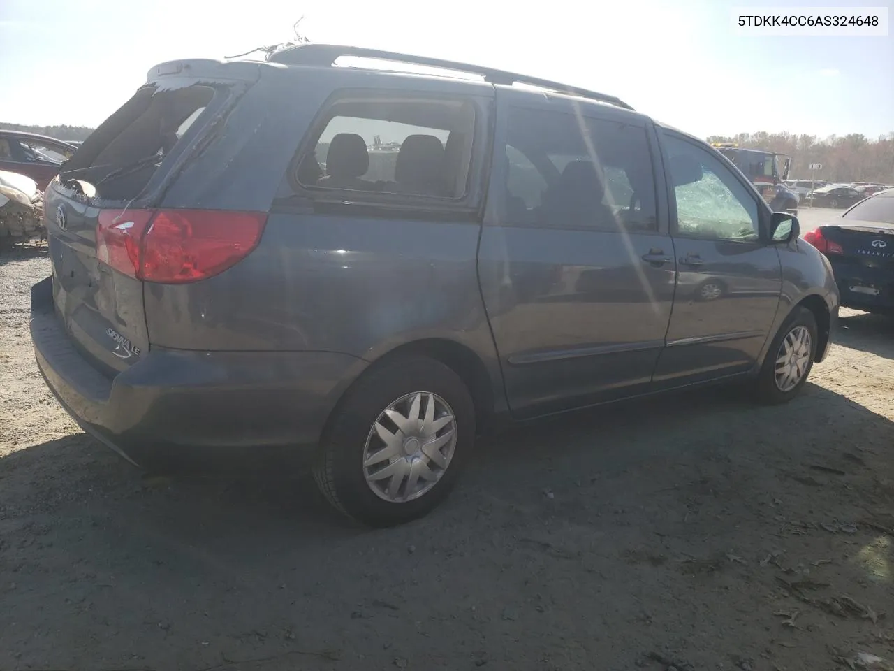 2010 Toyota Sienna Ce VIN: 5TDKK4CC6AS324648 Lot: 77369864