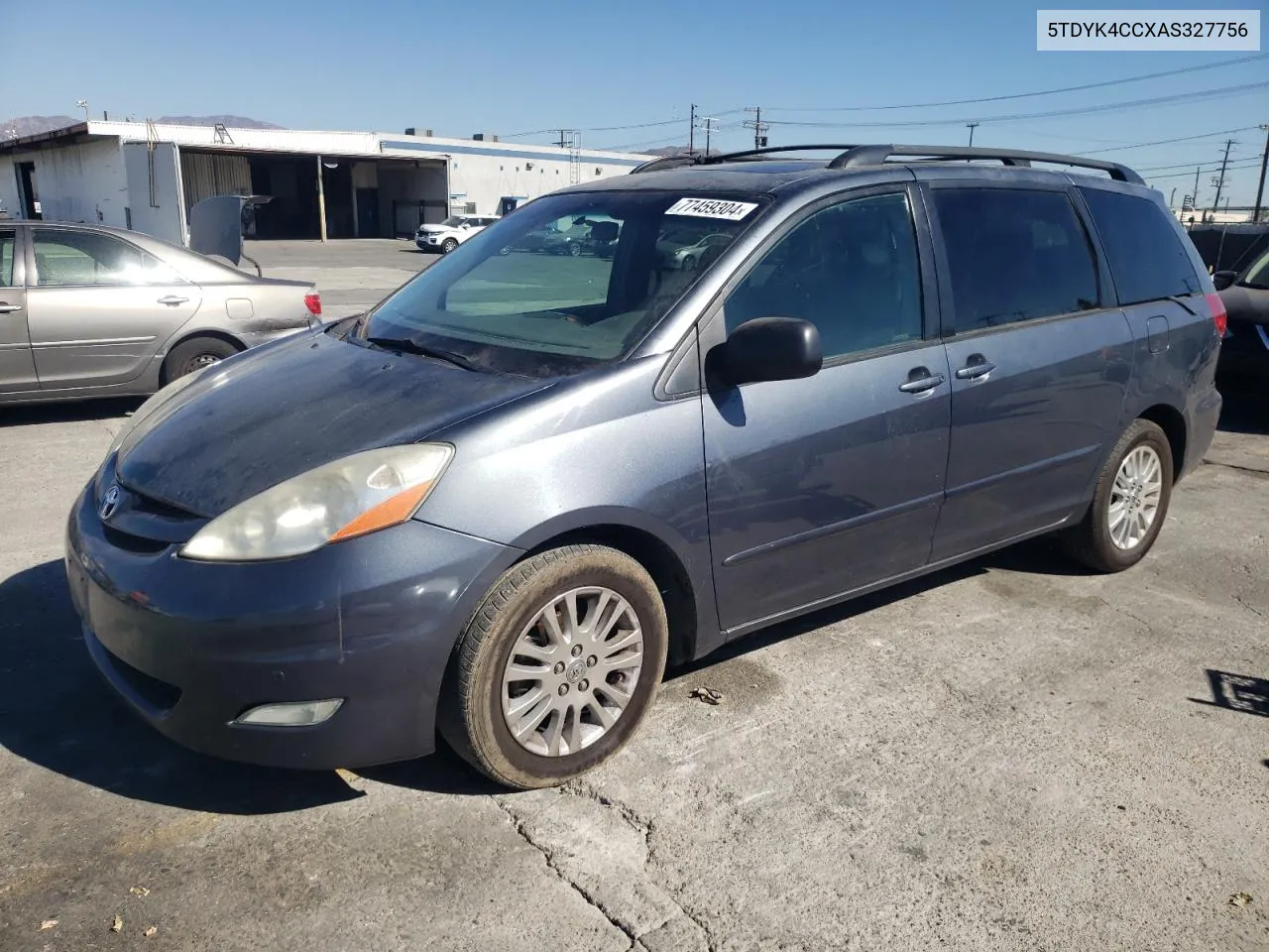 2010 Toyota Sienna Xle VIN: 5TDYK4CCXAS327756 Lot: 77459304