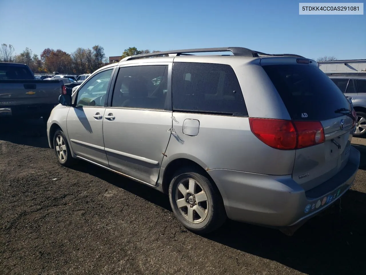 5TDKK4CC0AS291081 2010 Toyota Sienna Ce