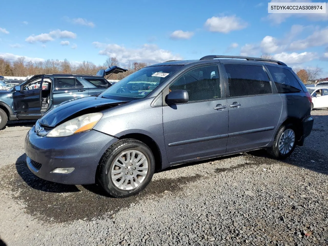 5TDYK4CC2AS308974 2010 Toyota Sienna Xle