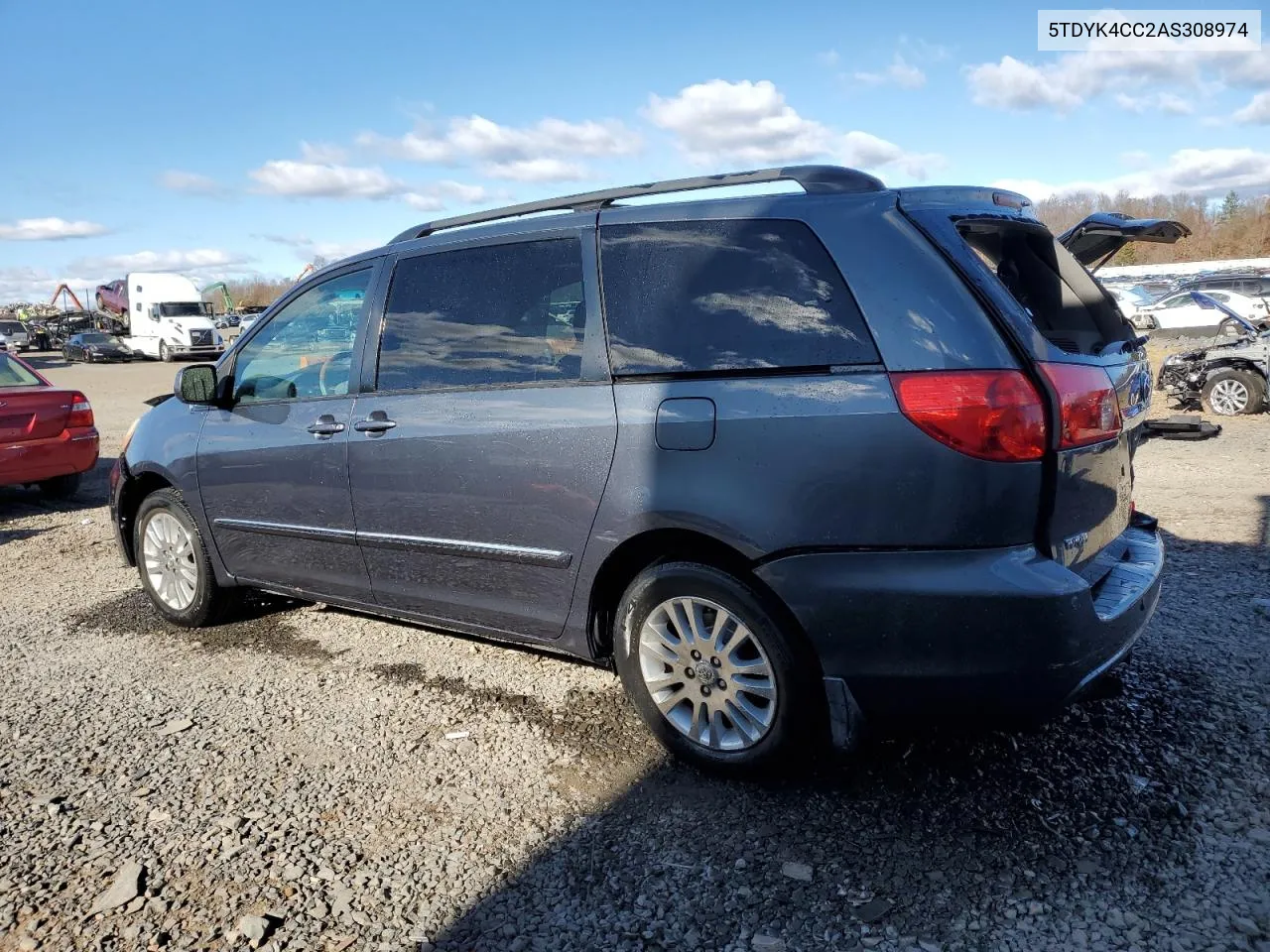 5TDYK4CC2AS308974 2010 Toyota Sienna Xle