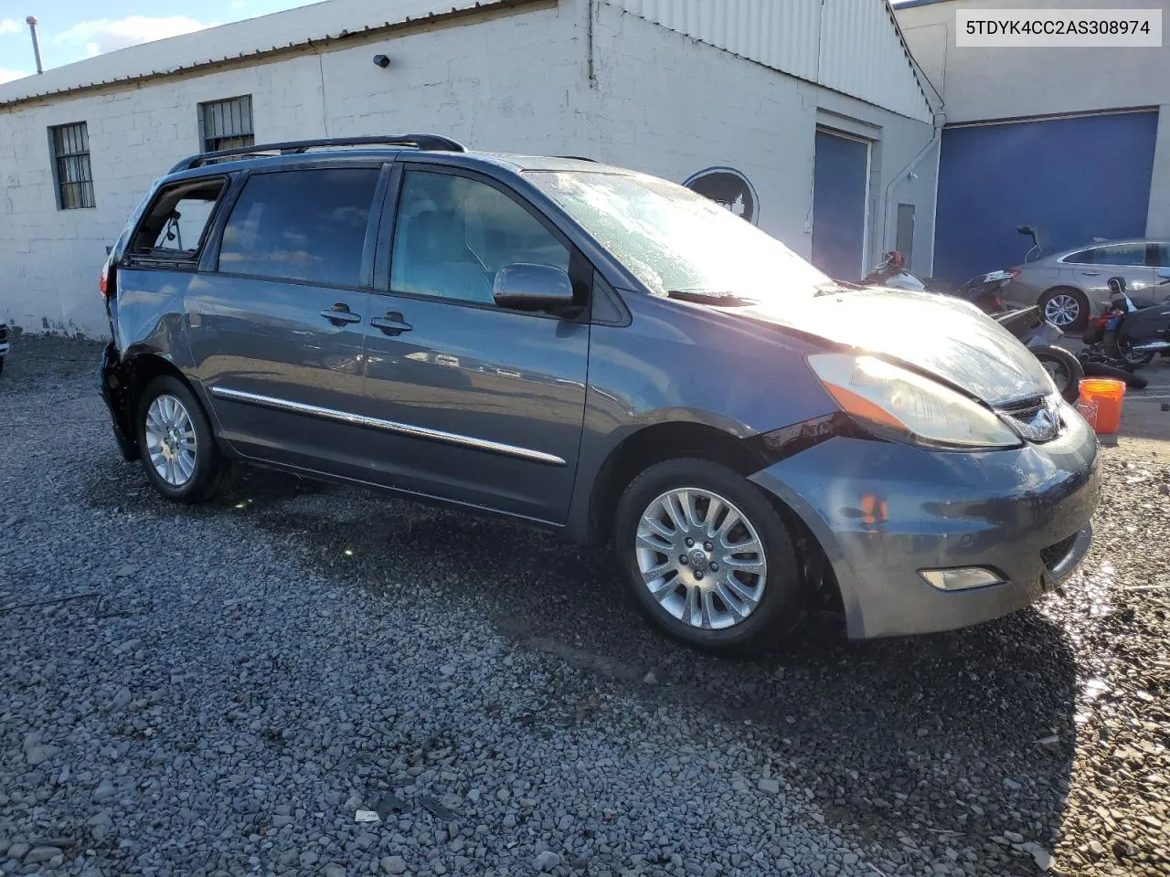 5TDYK4CC2AS308974 2010 Toyota Sienna Xle