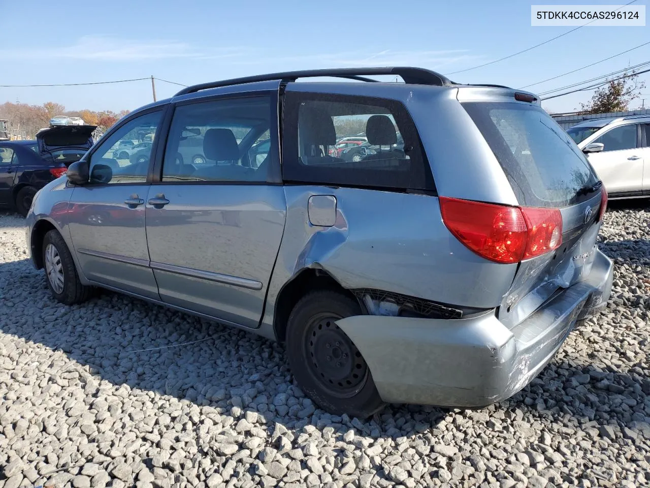 5TDKK4CC6AS296124 2010 Toyota Sienna Ce