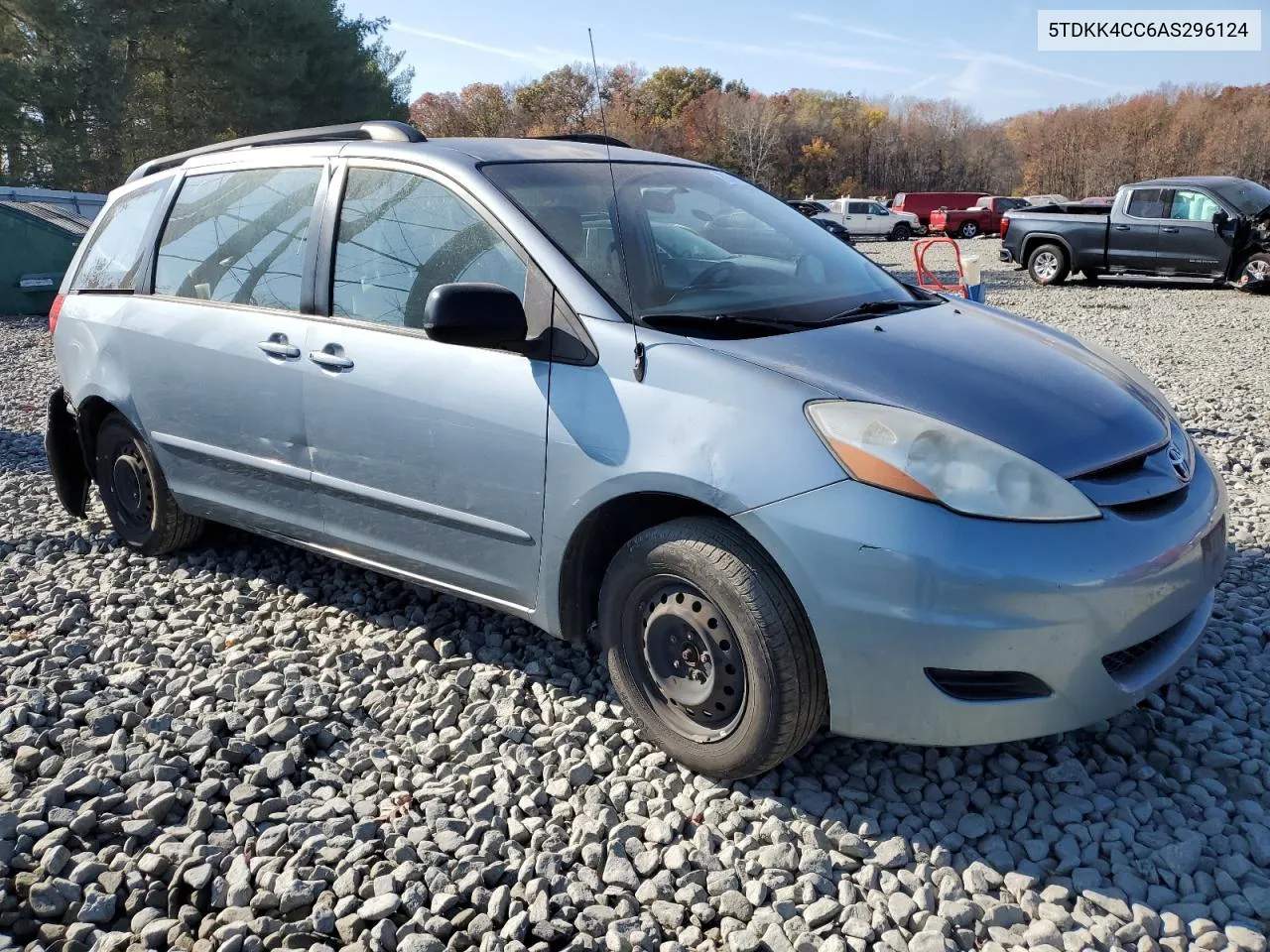 5TDKK4CC6AS296124 2010 Toyota Sienna Ce