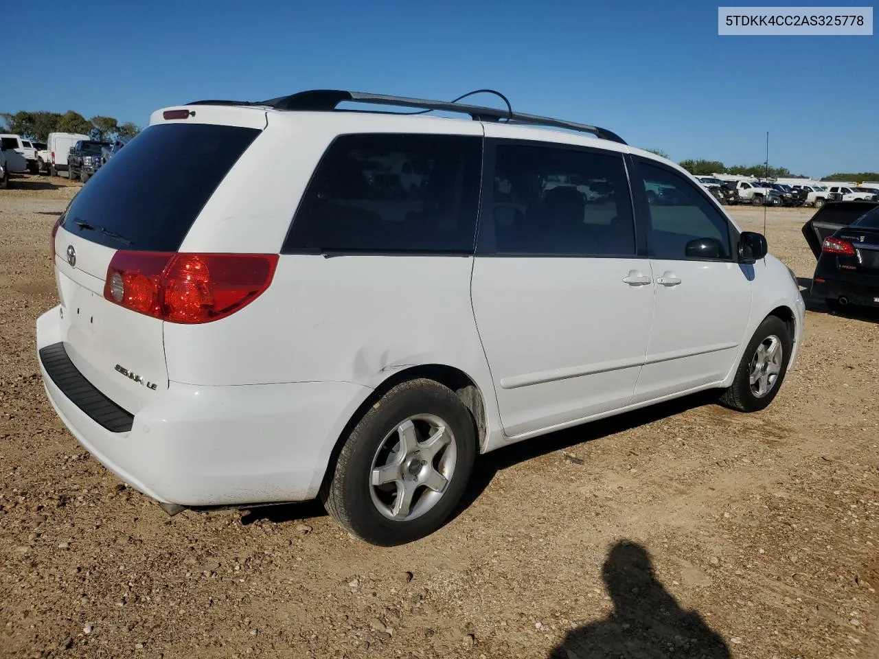 2010 Toyota Sienna Ce VIN: 5TDKK4CC2AS325778 Lot: 79547804