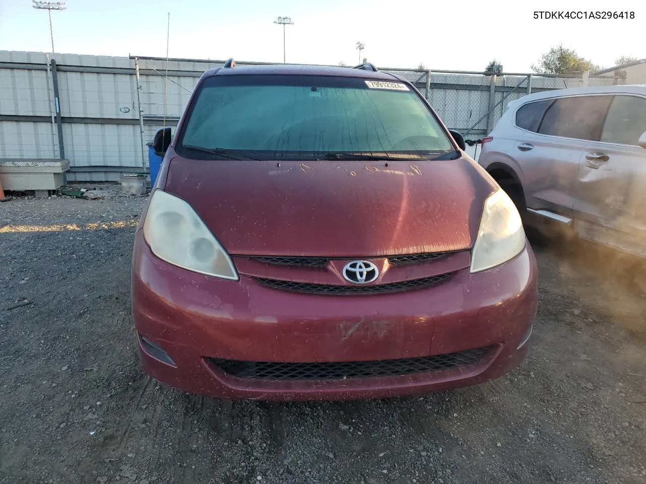 2010 Toyota Sienna Ce VIN: 5TDKK4CC1AS296418 Lot: 79912324