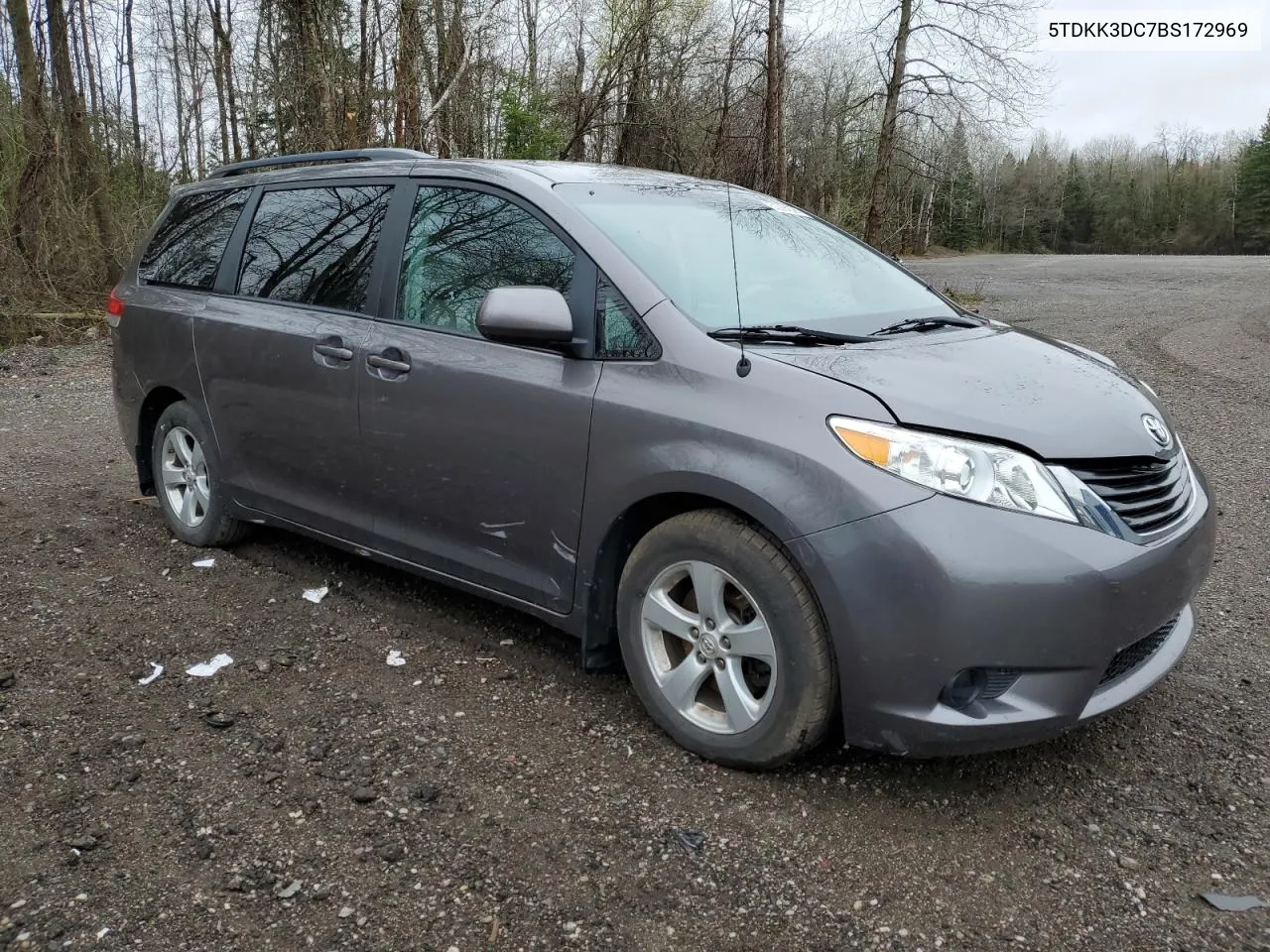 2011 Toyota Sienna Le VIN: 5TDKK3DC7BS172969 Lot: 51974394