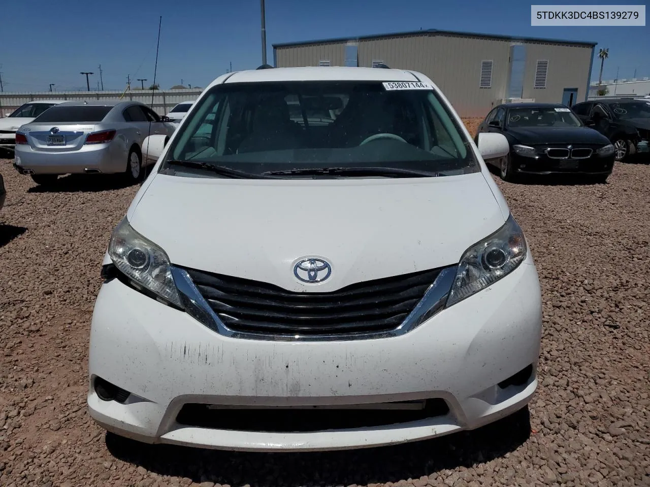 2011 Toyota Sienna Le VIN: 5TDKK3DC4BS139279 Lot: 53807144