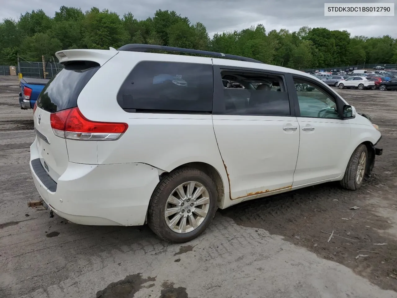 2011 Toyota Sienna Xle VIN: 5TDDK3DC1BS012790 Lot: 54603634