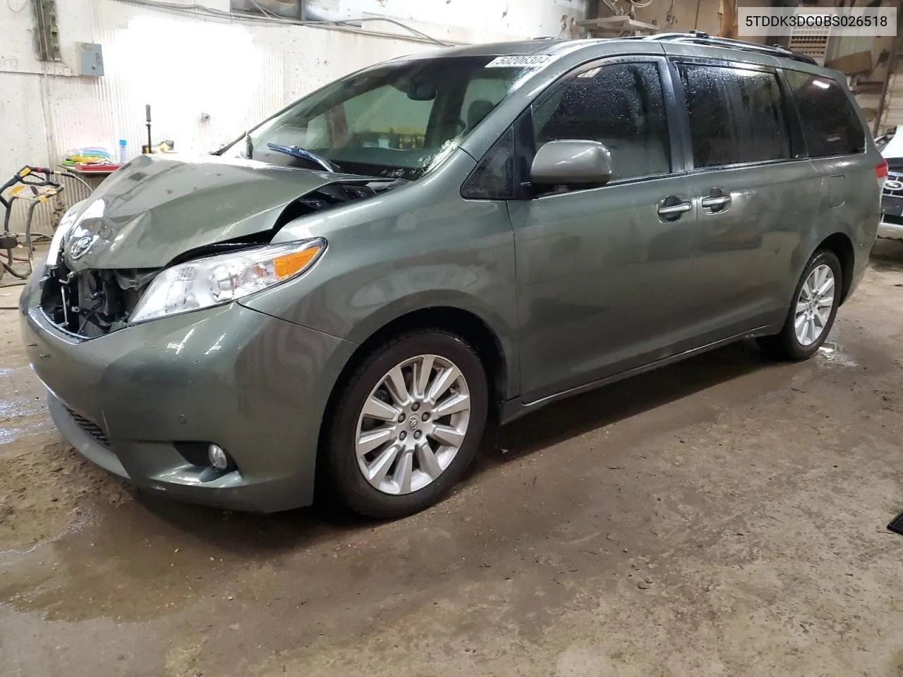 2011 Toyota Sienna Xle VIN: 5TDDK3DC0BS026518 Lot: 58206304