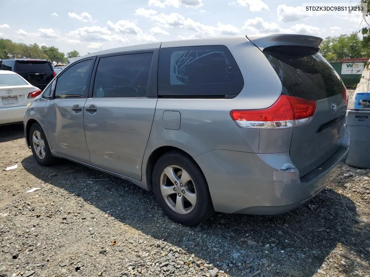 2011 Toyota Sienna VIN: 5TDZK3DC9BS117213 Lot: 63709744