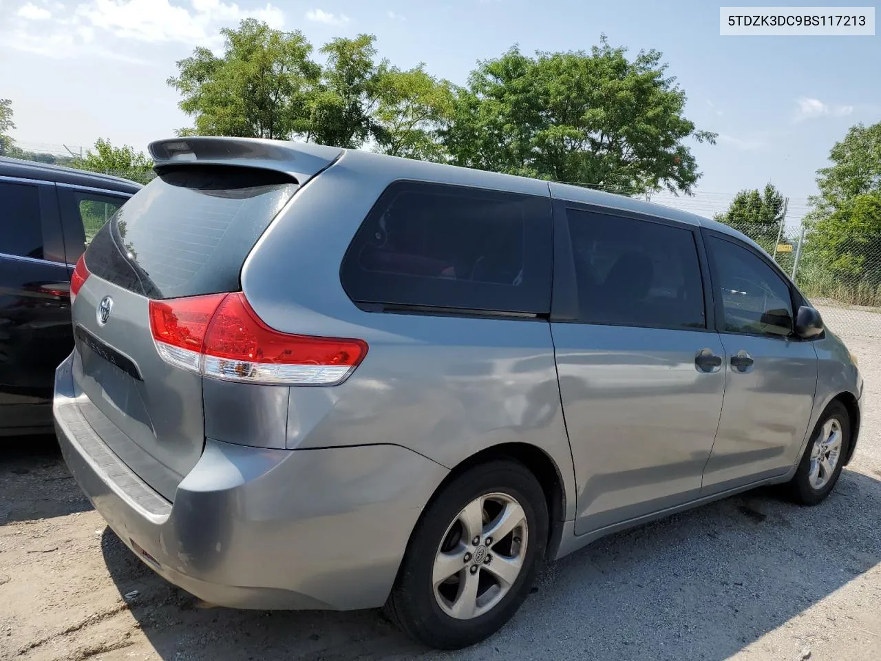 2011 Toyota Sienna VIN: 5TDZK3DC9BS117213 Lot: 63709744