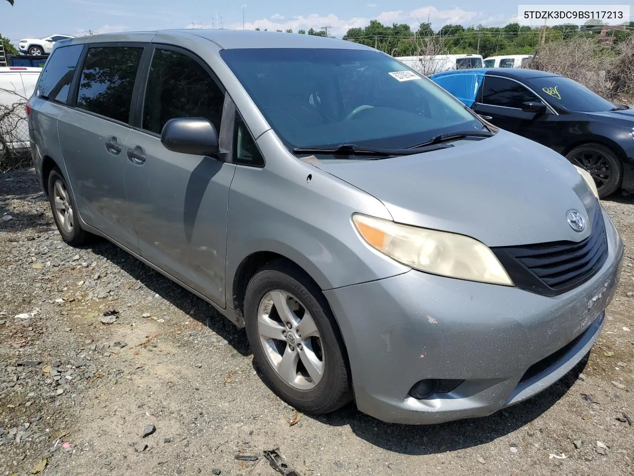 2011 Toyota Sienna VIN: 5TDZK3DC9BS117213 Lot: 63709744