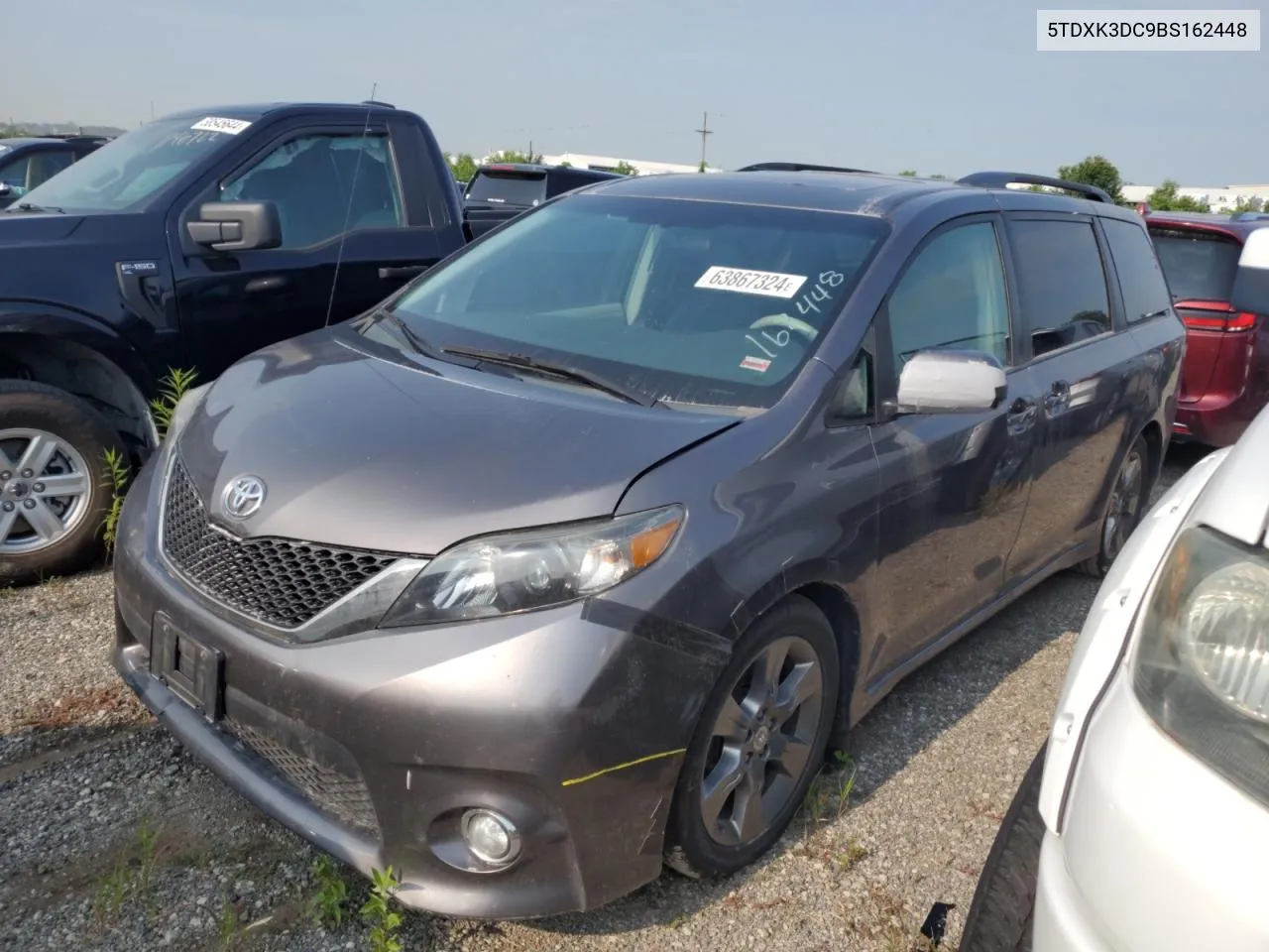 2011 Toyota Sienna Sport VIN: 5TDXK3DC9BS162448 Lot: 63867324