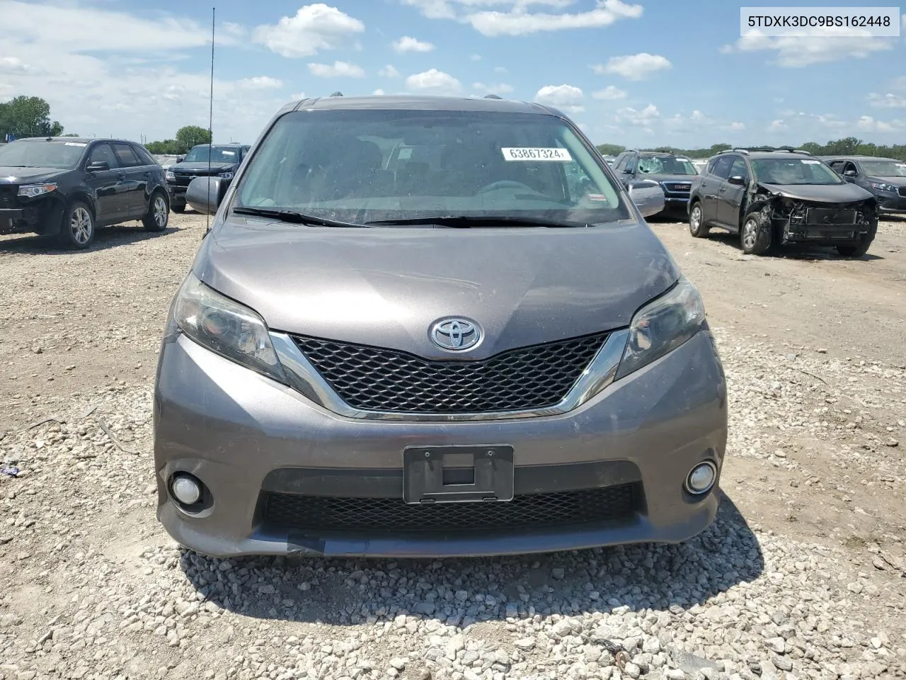 2011 Toyota Sienna Sport VIN: 5TDXK3DC9BS162448 Lot: 63867324