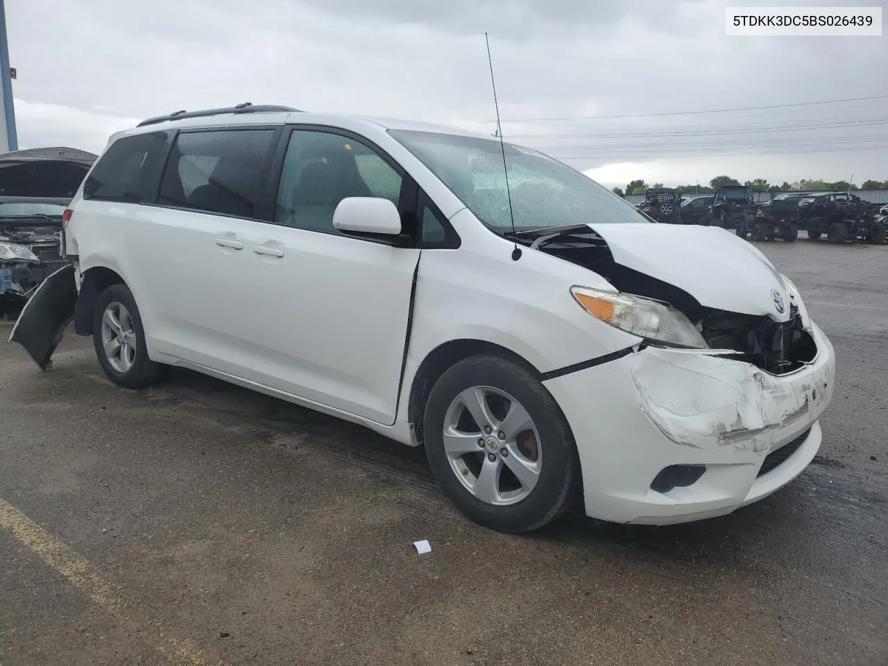 2011 Toyota Sienna Le VIN: 5TDKK3DC5BS026439 Lot: 66385114