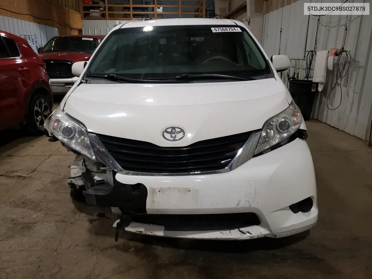 2011 Toyota Sienna Le VIN: 5TDJK3DC9BS027878 Lot: 67568704