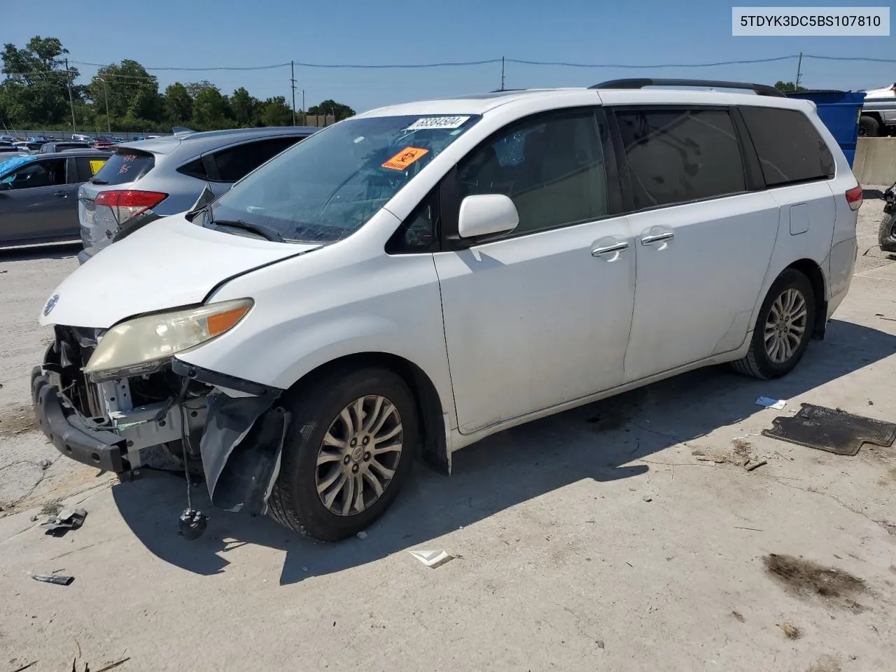 2011 Toyota Sienna Xle VIN: 5TDYK3DC5BS107810 Lot: 68384504