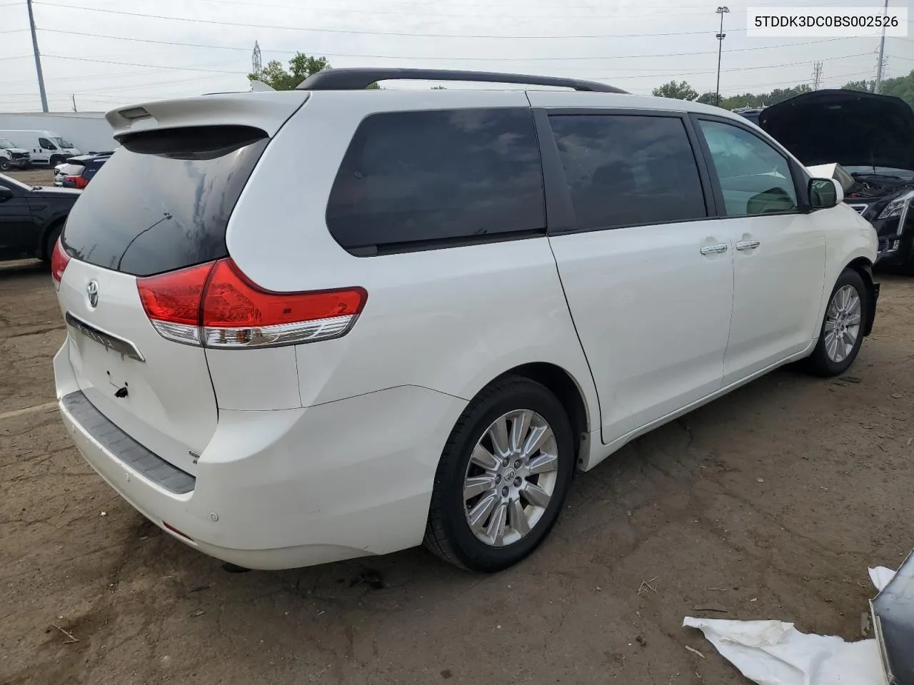 2011 Toyota Sienna Xle VIN: 5TDDK3DC0BS002526 Lot: 68886264