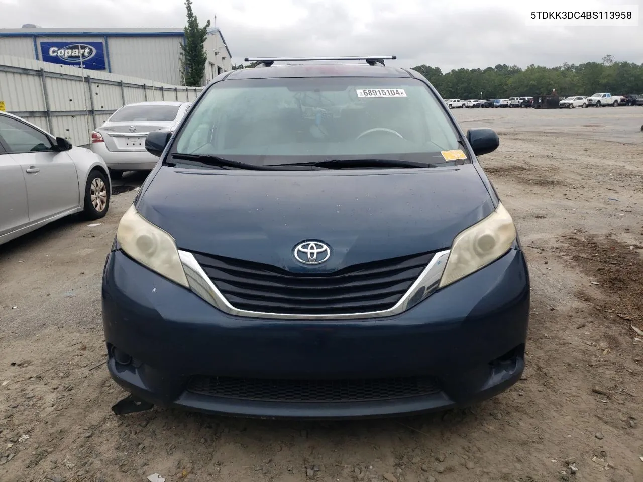 2011 Toyota Sienna Le VIN: 5TDKK3DC4BS113958 Lot: 68915104