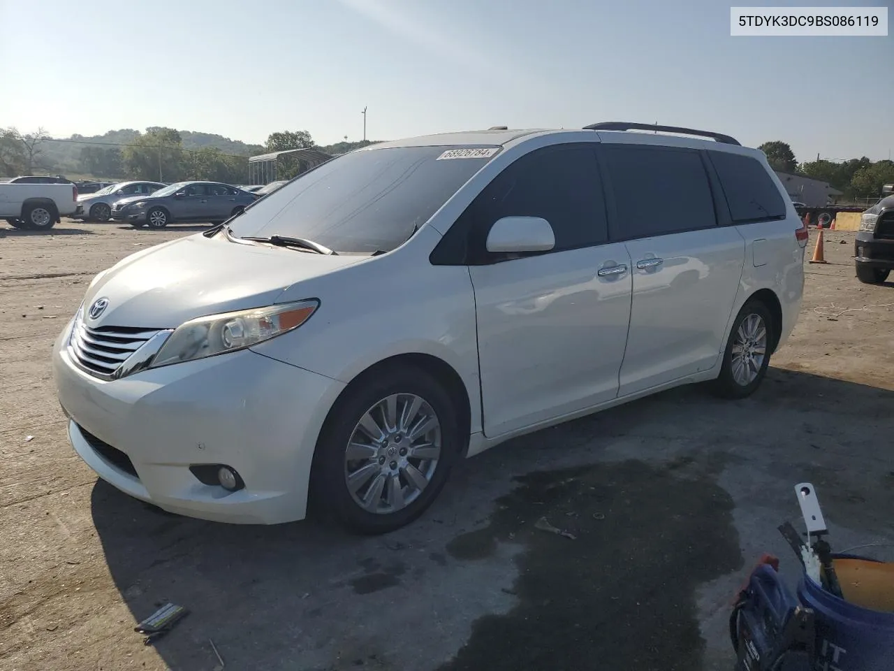 5TDYK3DC9BS086119 2011 Toyota Sienna Xle