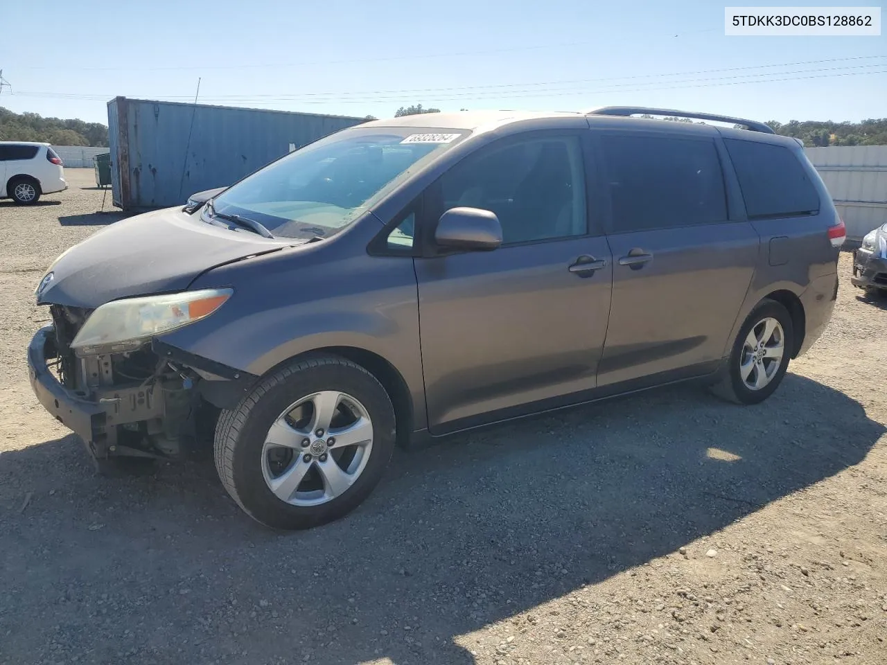 2011 Toyota Sienna Le VIN: 5TDKK3DC0BS128862 Lot: 69328264