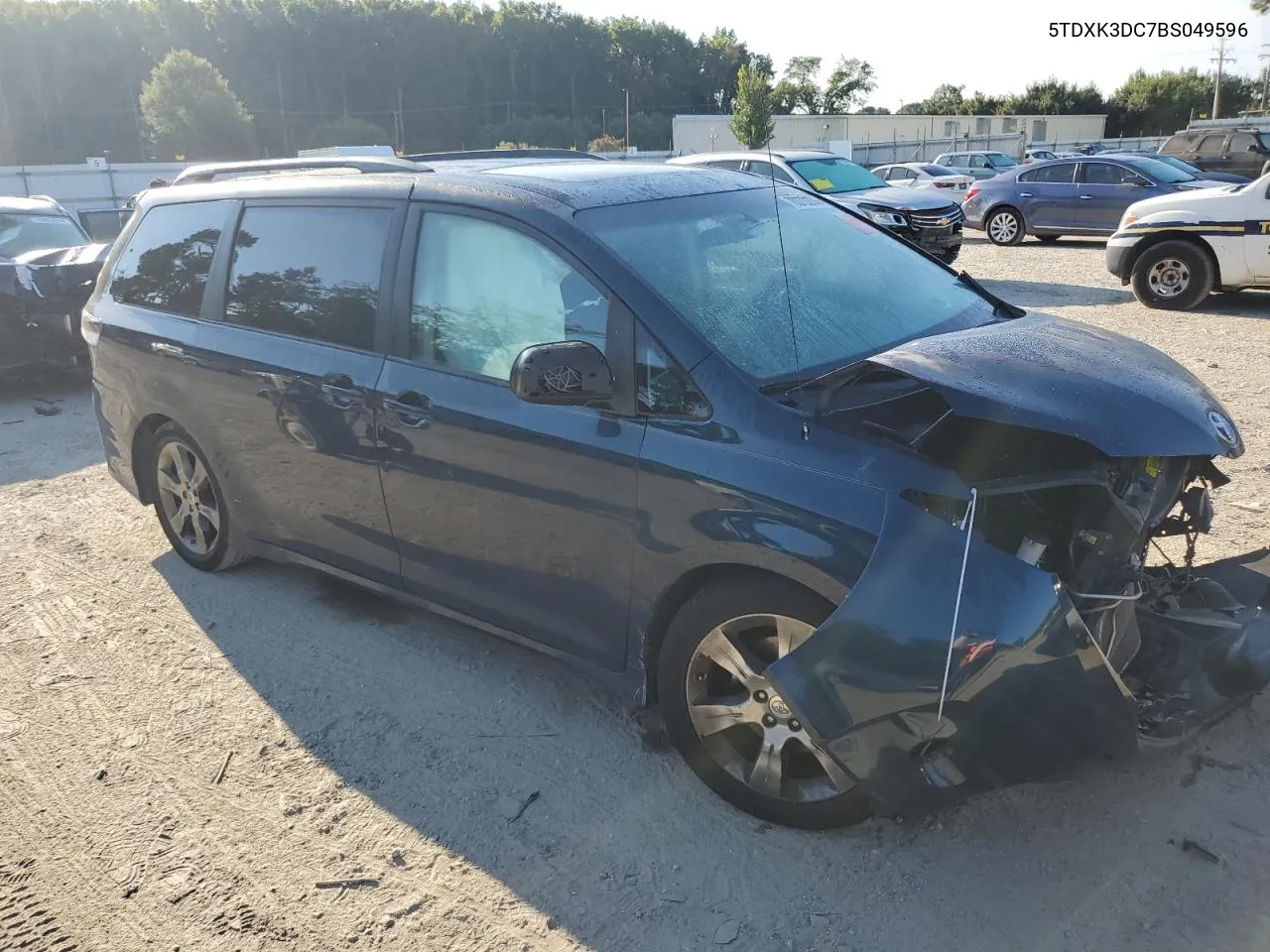 5TDXK3DC7BS049596 2011 Toyota Sienna Sport