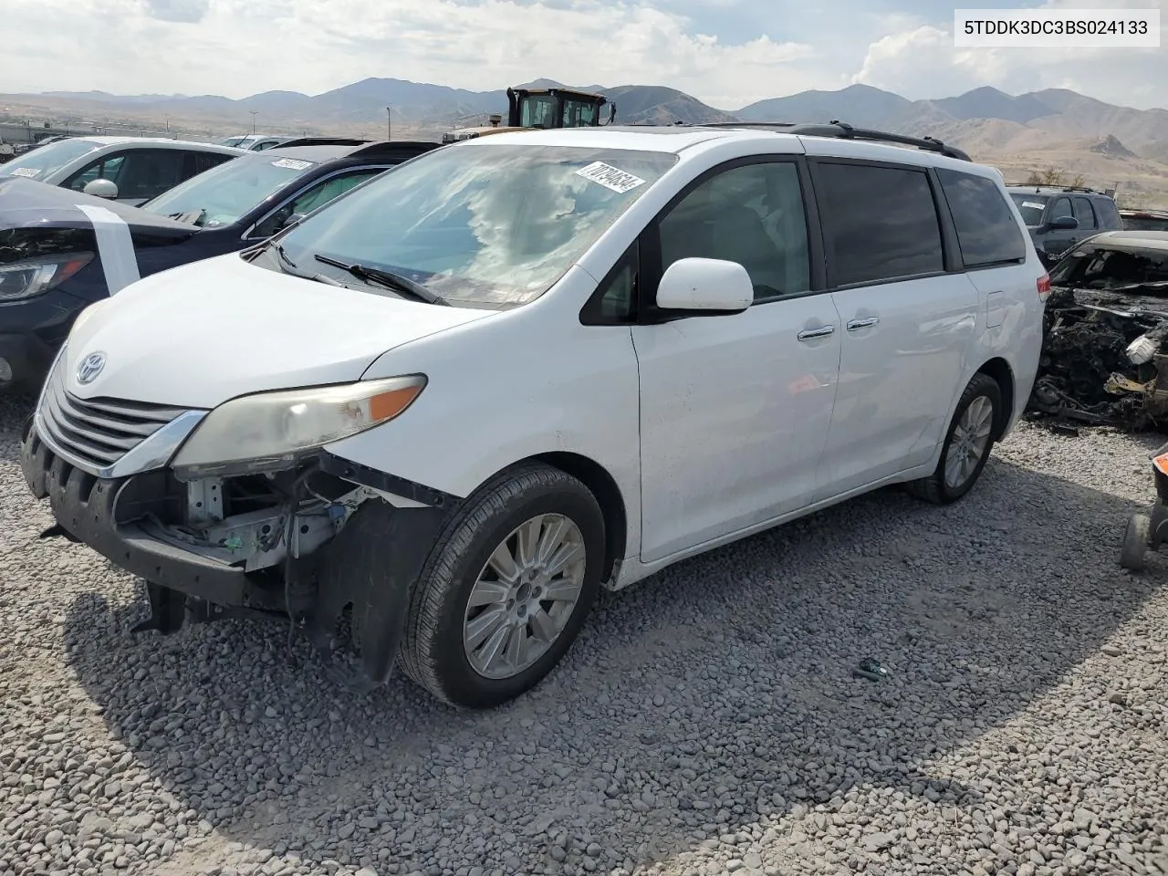 5TDDK3DC3BS024133 2011 Toyota Sienna Xle