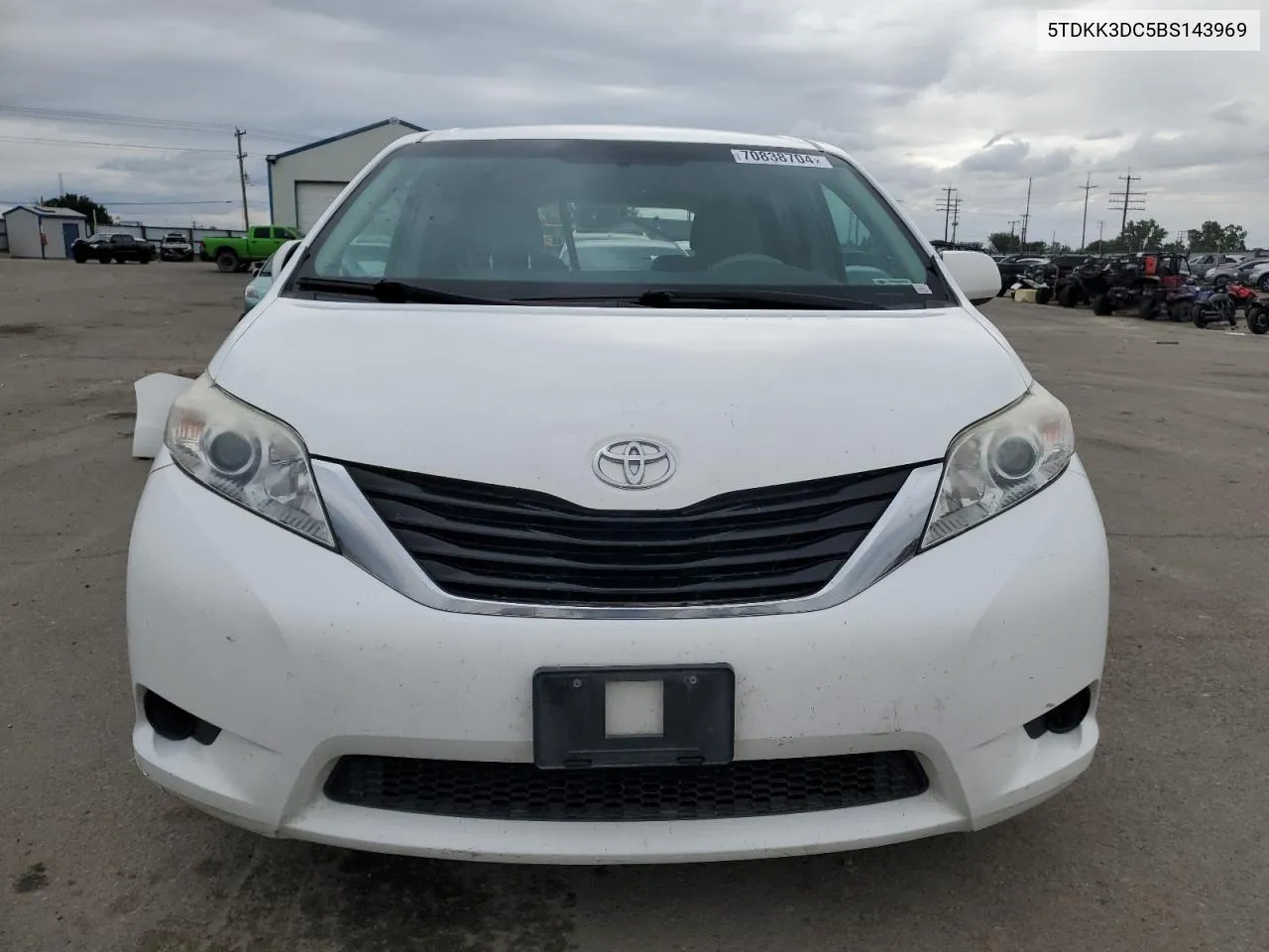 2011 Toyota Sienna Le VIN: 5TDKK3DC5BS143969 Lot: 70838704