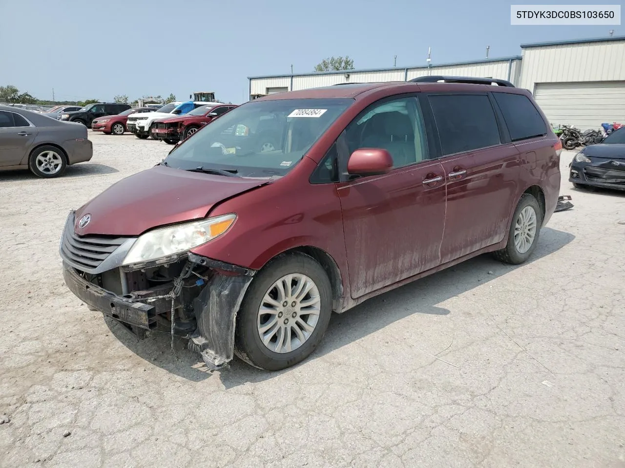 5TDYK3DC0BS103650 2011 Toyota Sienna Xle