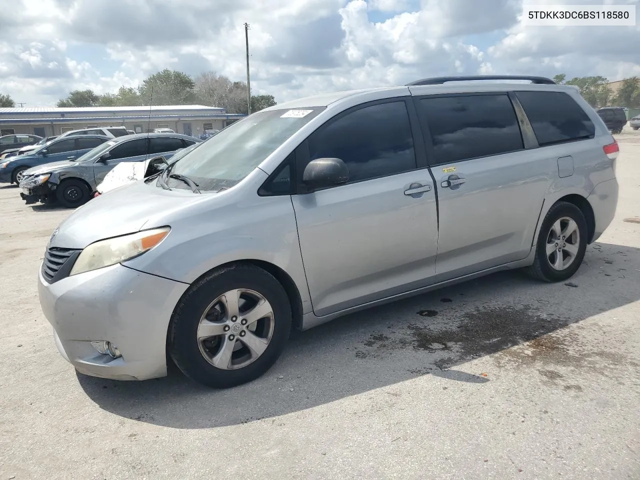 2011 Toyota Sienna Le VIN: 5TDKK3DC6BS118580 Lot: 70975234