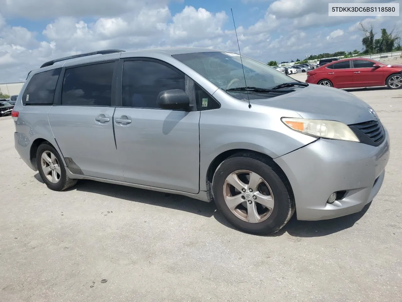 2011 Toyota Sienna Le VIN: 5TDKK3DC6BS118580 Lot: 70975234