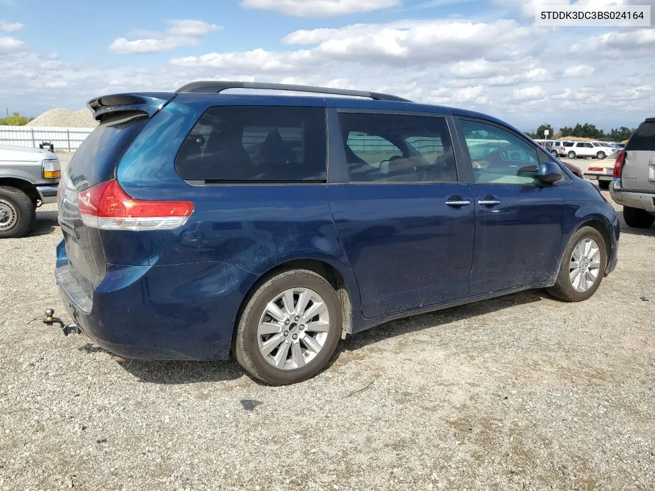 2011 Toyota Sienna Xle VIN: 5TDDK3DC3BS024164 Lot: 71578754