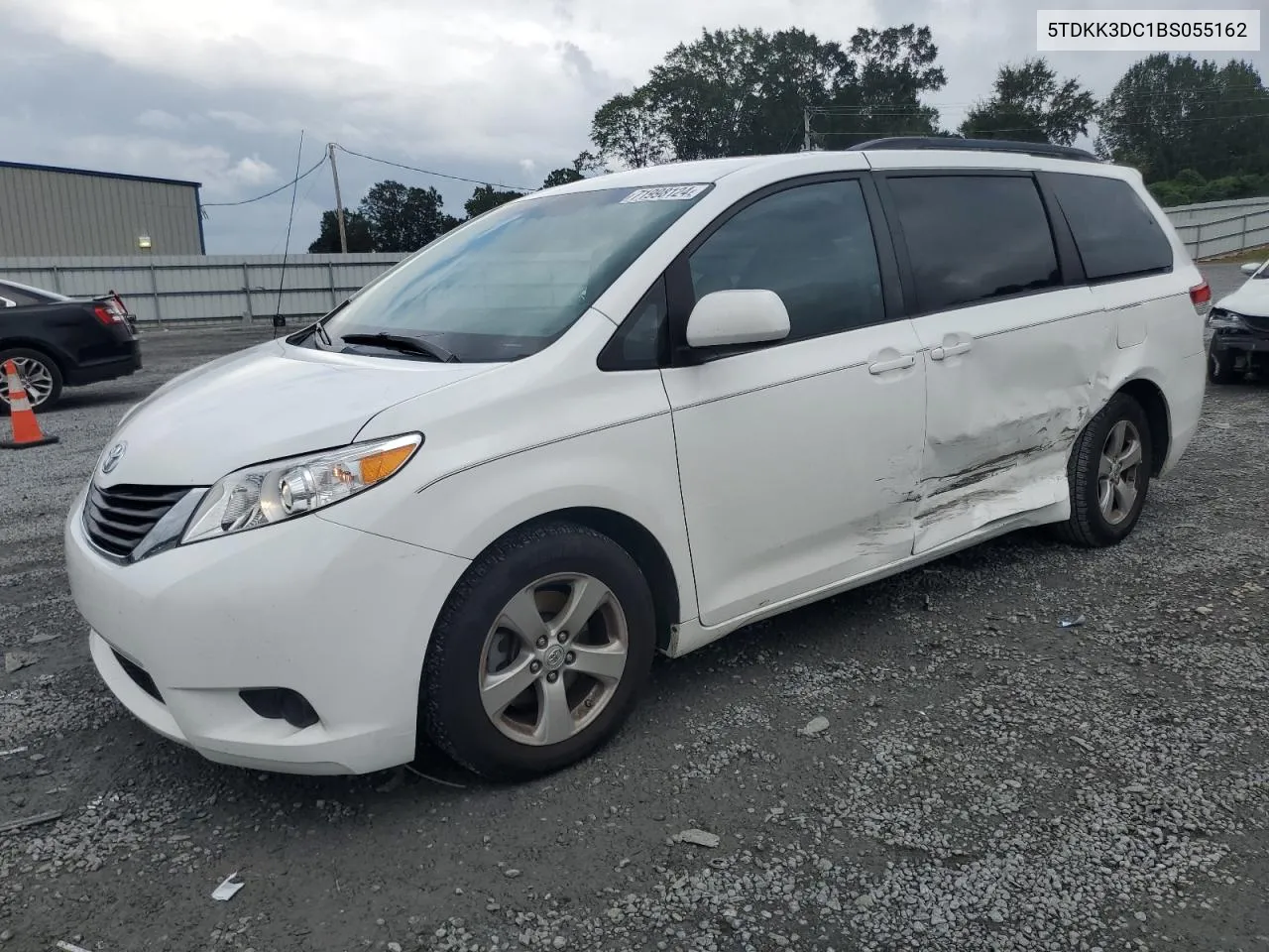 2011 Toyota Sienna Le VIN: 5TDKK3DC1BS055162 Lot: 71998124