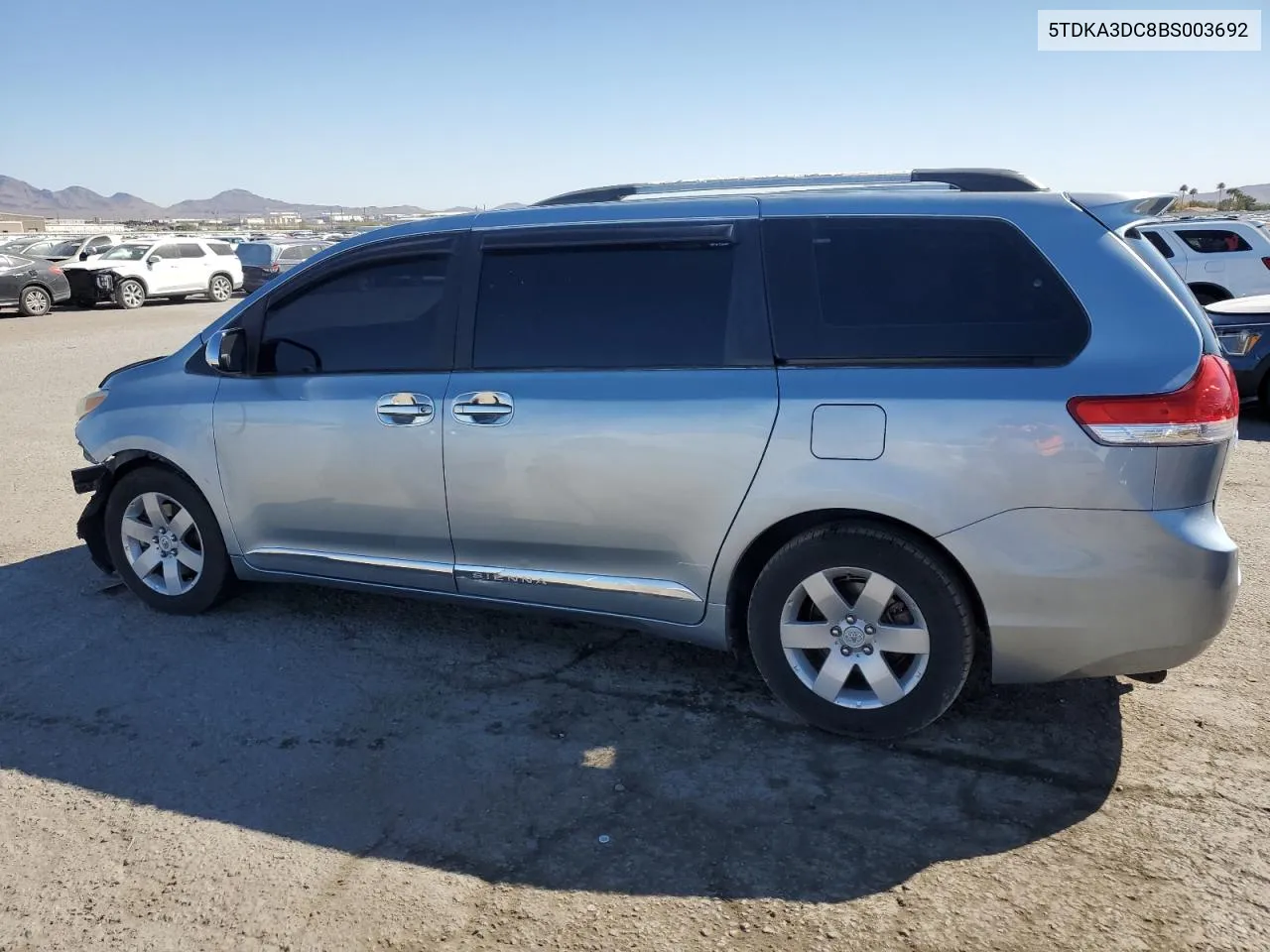 2011 Toyota Sienna Base VIN: 5TDKA3DC8BS003692 Lot: 72016304