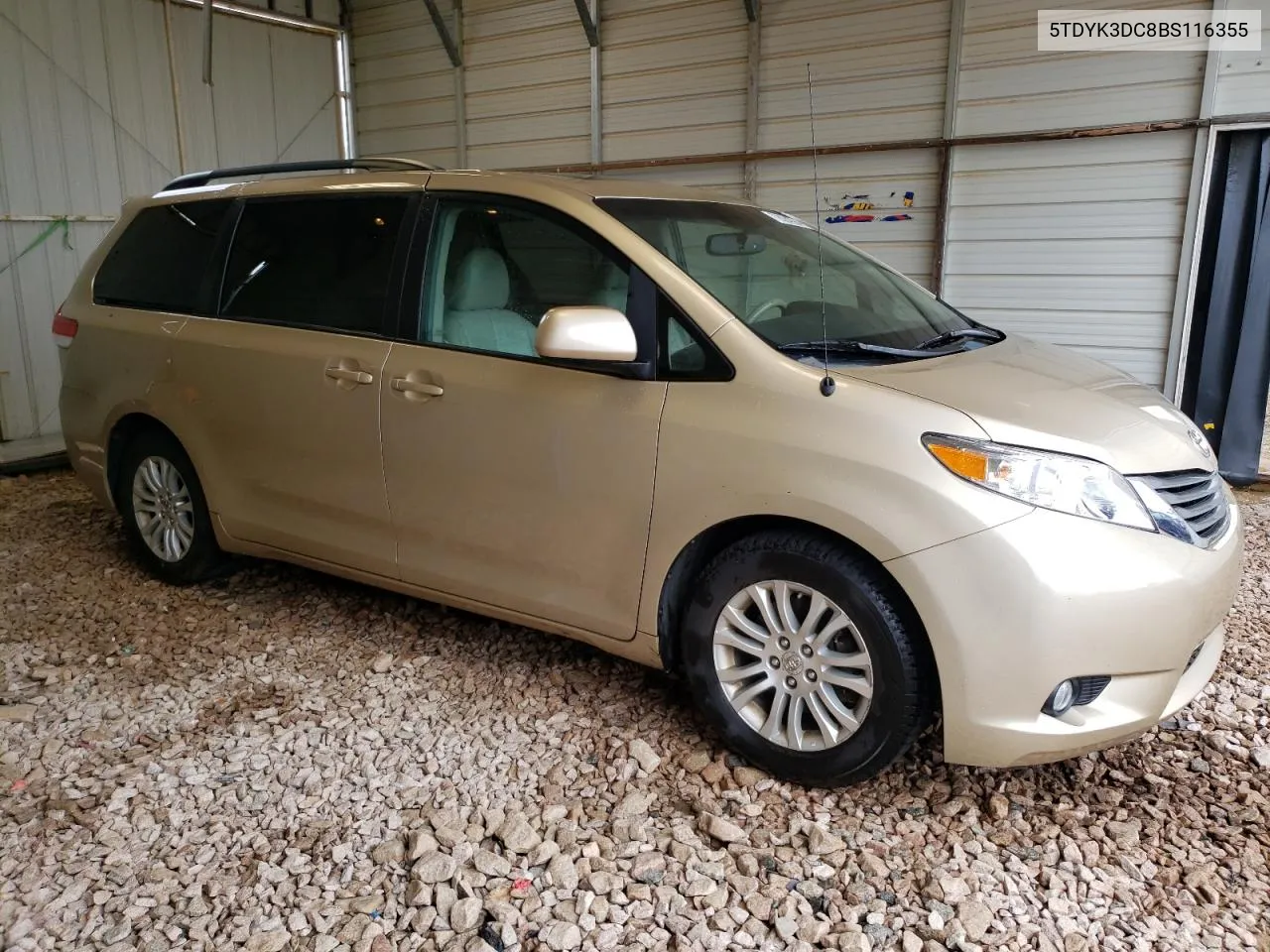 2011 Toyota Sienna Xle VIN: 5TDYK3DC8BS116355 Lot: 72024294