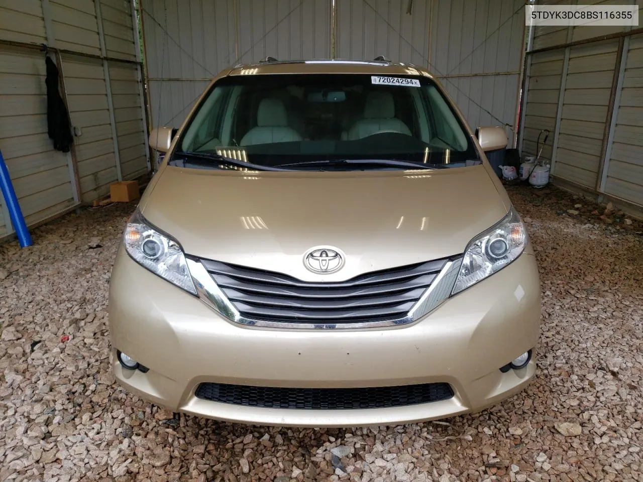 2011 Toyota Sienna Xle VIN: 5TDYK3DC8BS116355 Lot: 72024294