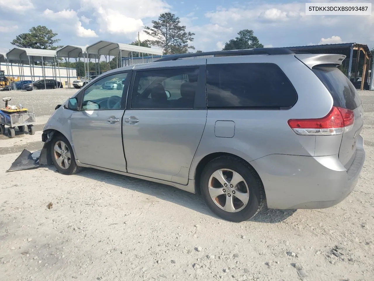 2011 Toyota Sienna Le VIN: 5TDKK3DCXBS093487 Lot: 72432254