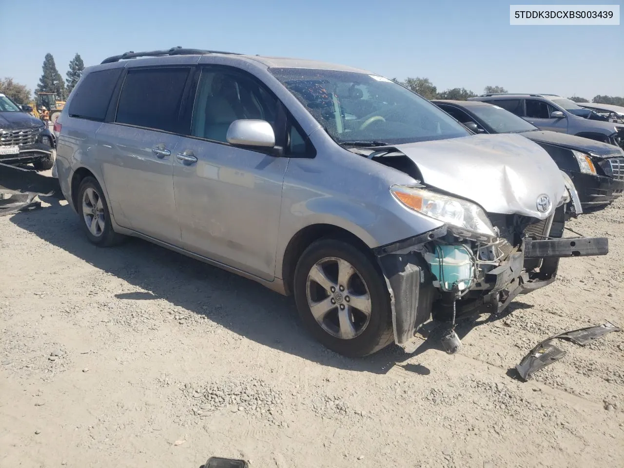 2011 Toyota Sienna Xle VIN: 5TDDK3DCXBS003439 Lot: 72475824