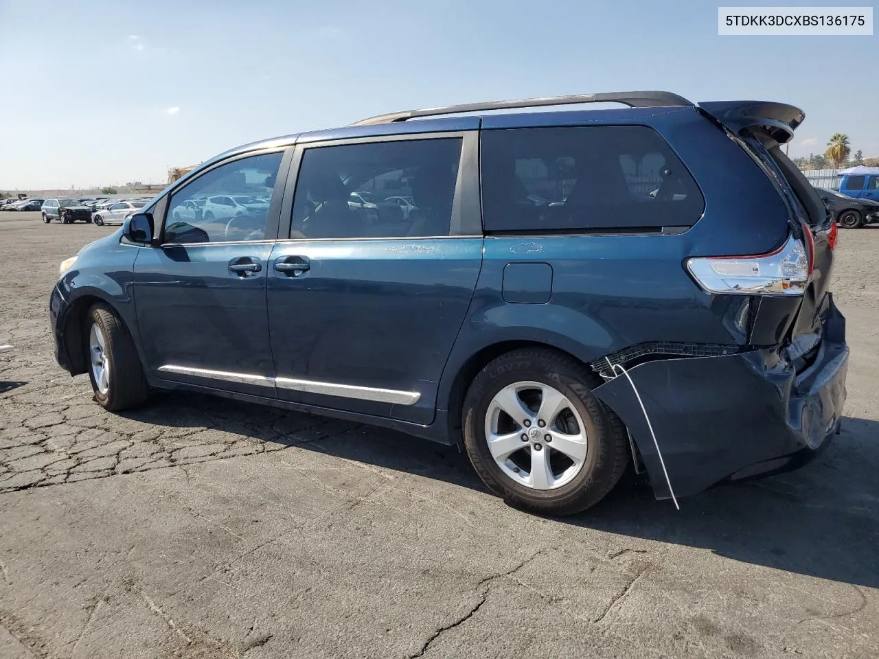 2011 Toyota Sienna Le VIN: 5TDKK3DCXBS136175 Lot: 72477084