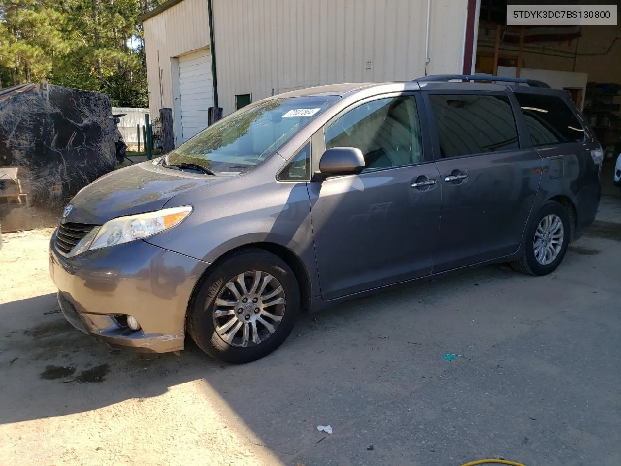 2011 Toyota Sienna Xle VIN: 5TDYK3DC7BS130800 Lot: 72507864