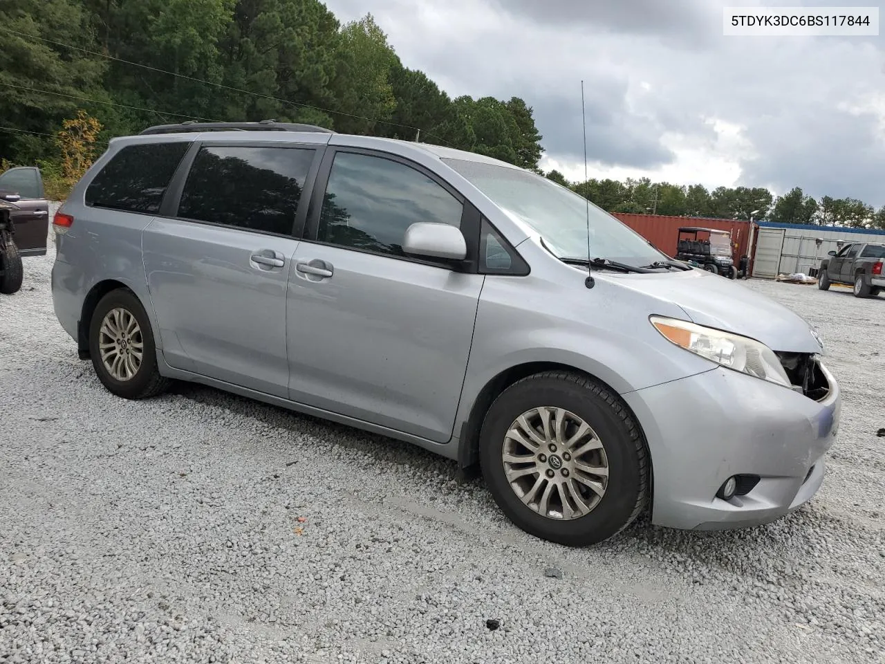 2011 Toyota Sienna Xle VIN: 5TDYK3DC6BS117844 Lot: 72509304