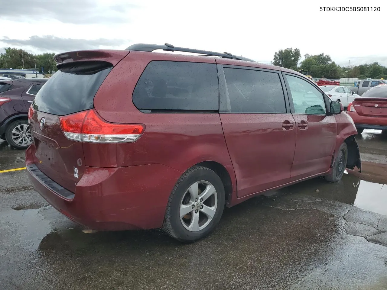 2011 Toyota Sienna Le VIN: 5TDKK3DC5BS081120 Lot: 72610744