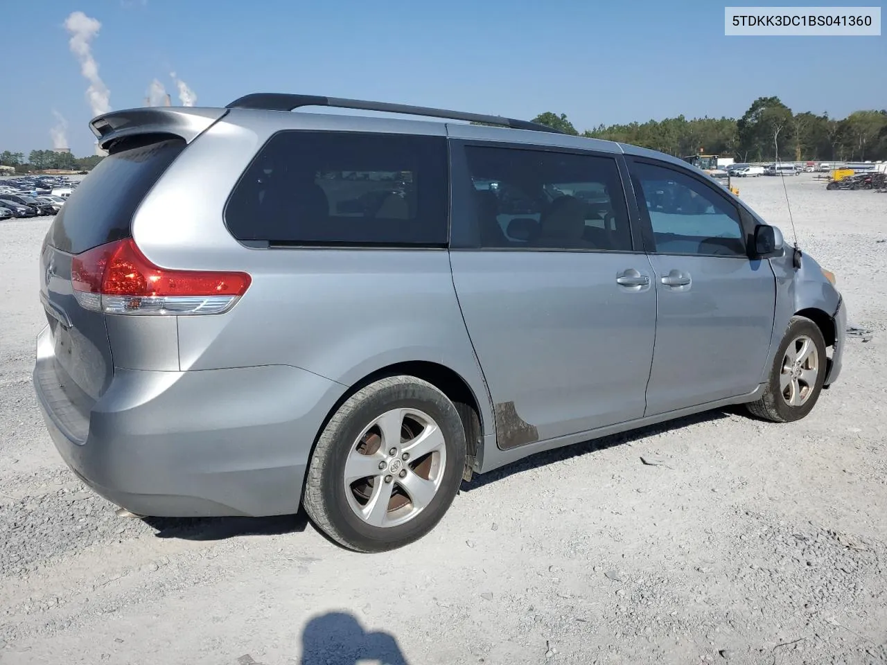 2011 Toyota Sienna Le VIN: 5TDKK3DC1BS041360 Lot: 72656504