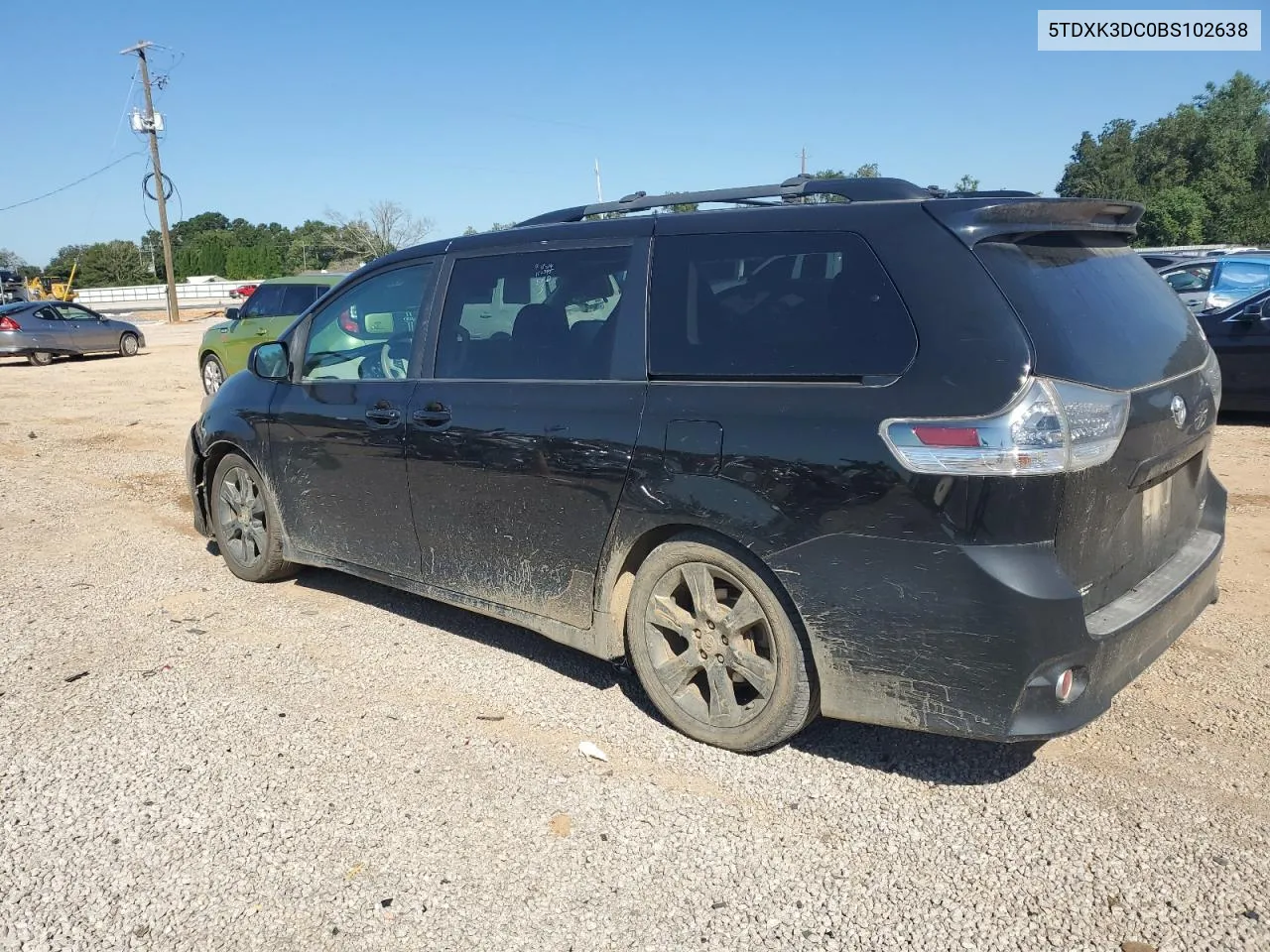 2011 Toyota Sienna Sport VIN: 5TDXK3DC0BS102638 Lot: 72805534